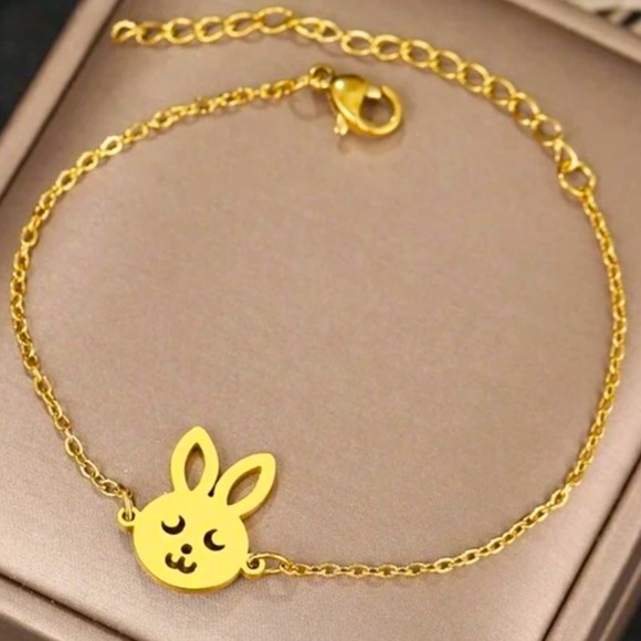 Gold Bunny Bracelet - Picture 1 of 5
